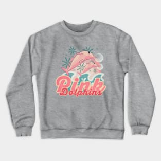 Pink Dolphin Crewneck Sweatshirts for Sale TeePublic